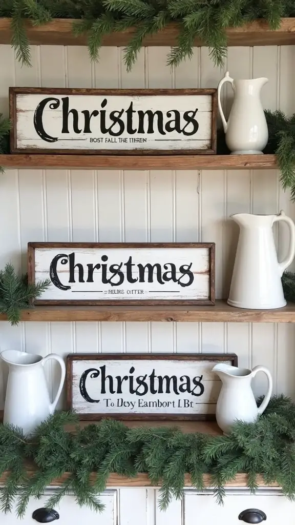 vintage farmhouse christmas wall decor