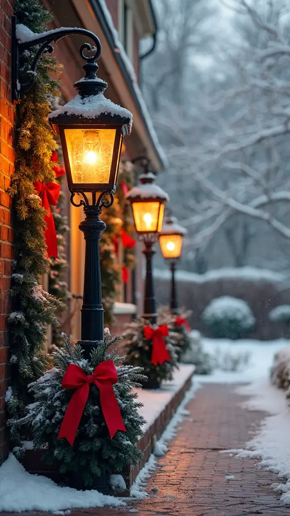 vintage lanterns lend enchanting holiday ambiance