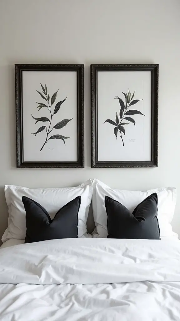 vintage monochromatic gallery wall statement