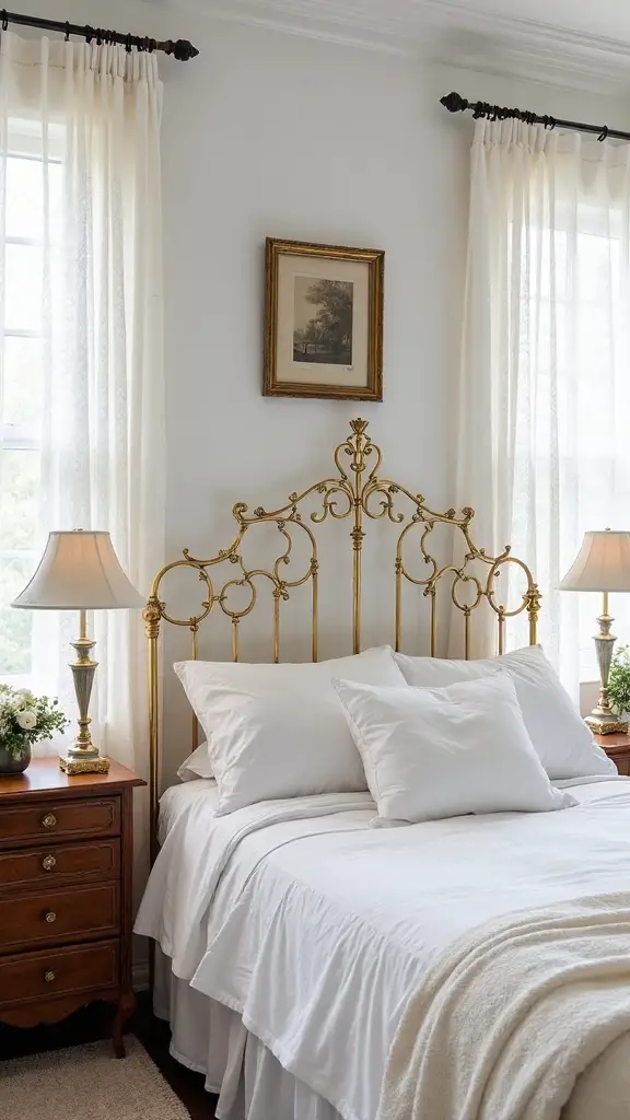 vintage white bedroom retreat