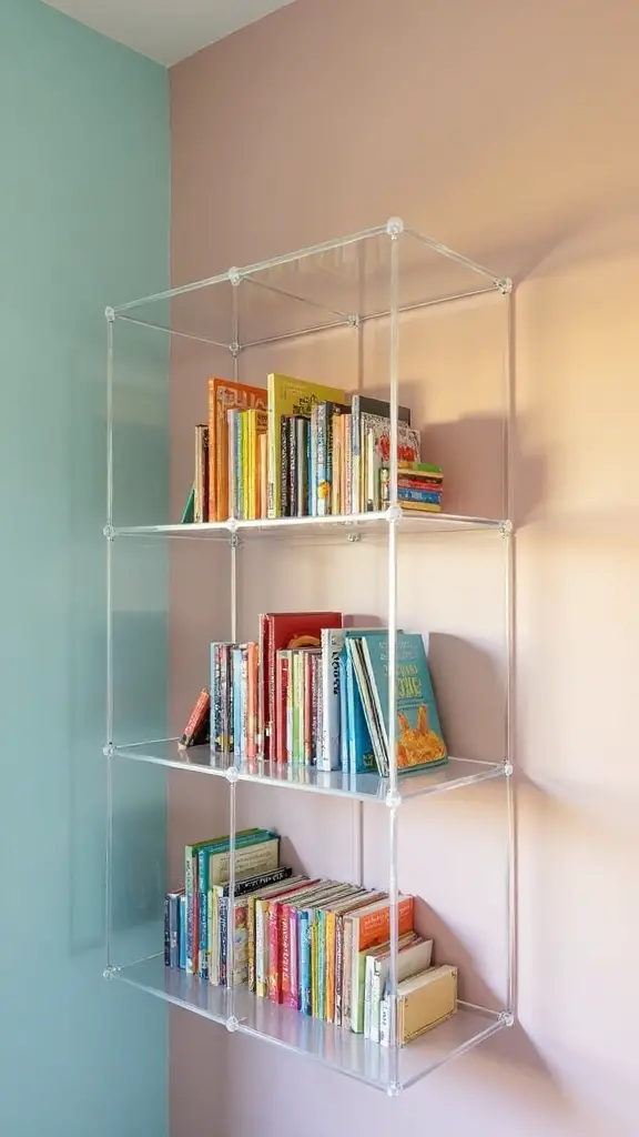 visually appealing book storage solution