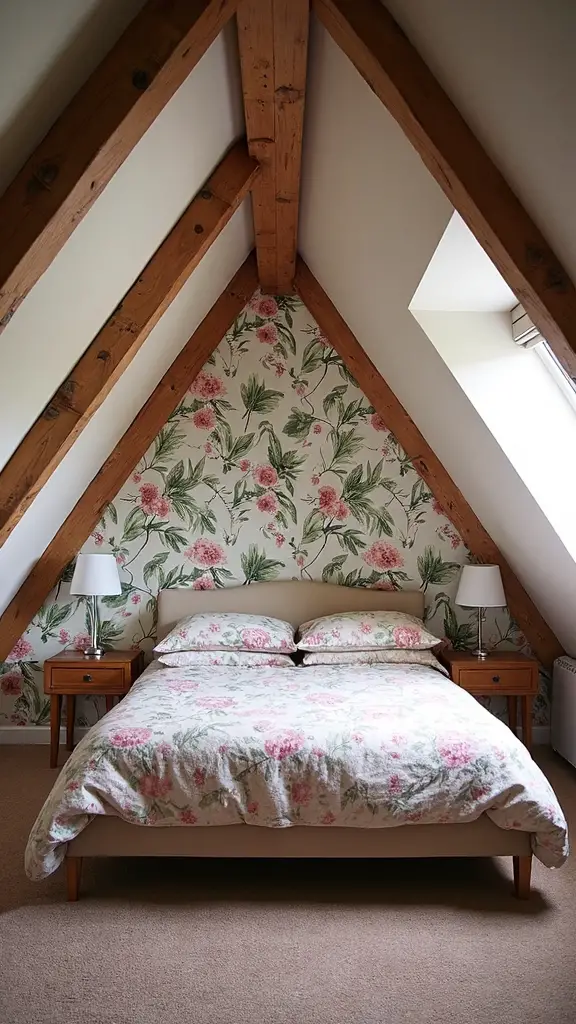 wallpaper enhances tall walls visual appeal