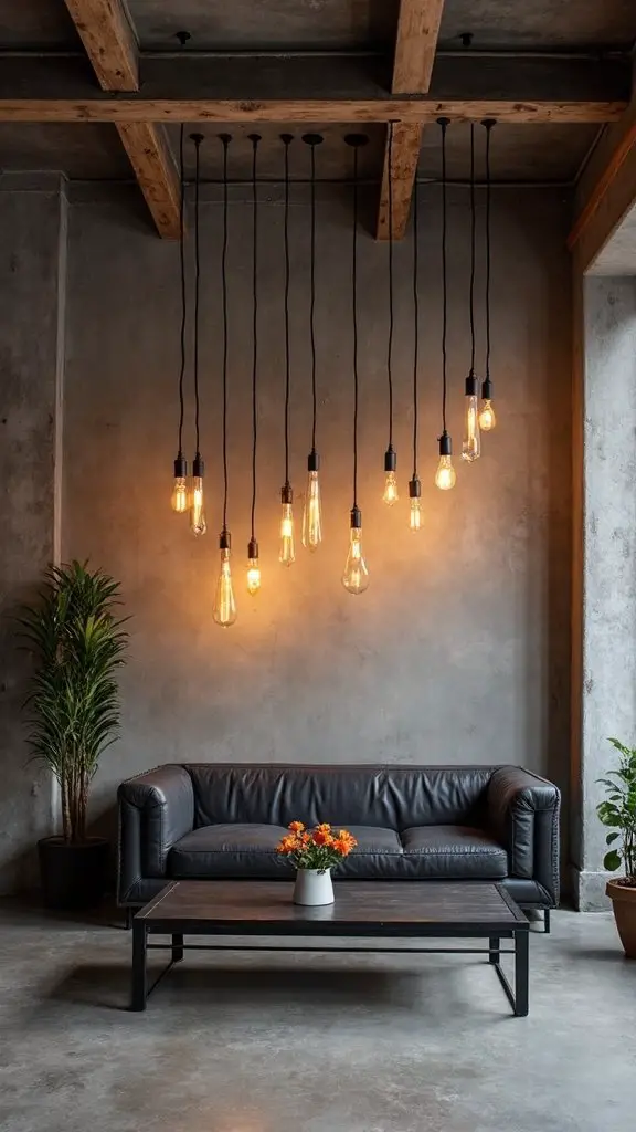 warm ambient industrial minimalist lighting