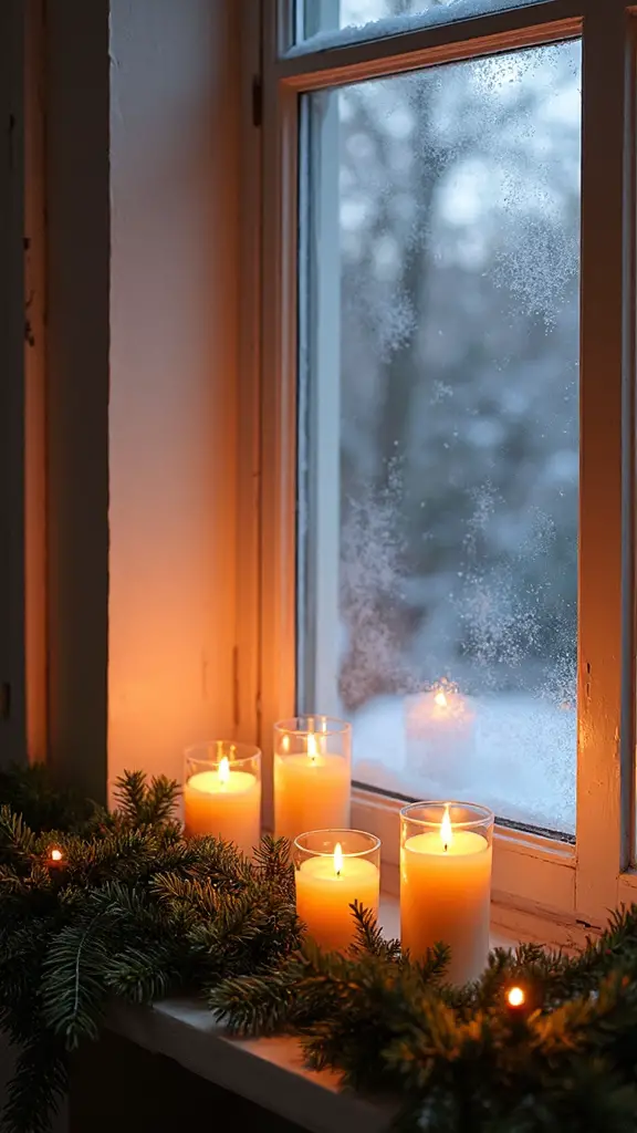 warm cozy timeless window displays