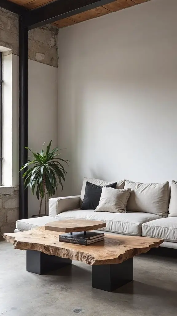 warm minimal industrial balanced