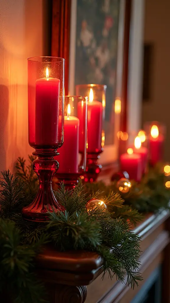 warm romantic holiday ambiance created