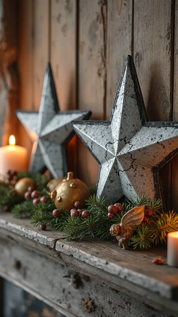 weathered vintage farmhouse christmas decor