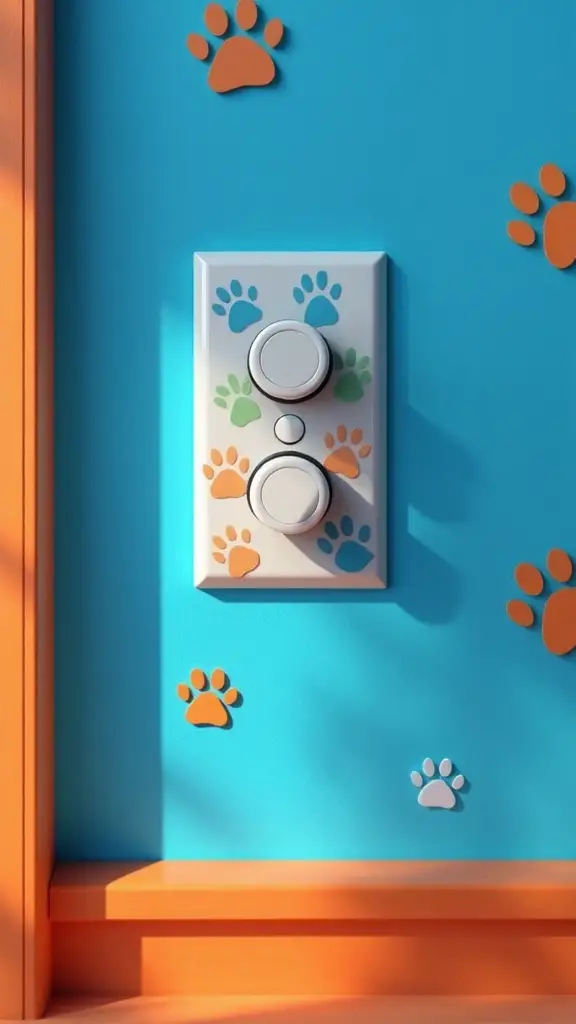 whimsical bluey themed light switch covers