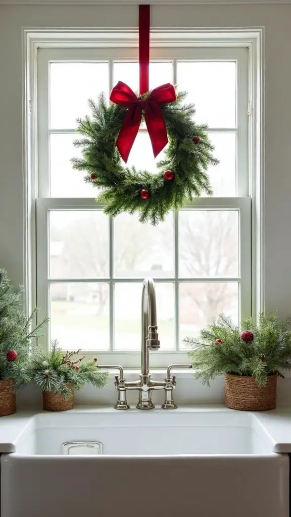 window wreath focal point