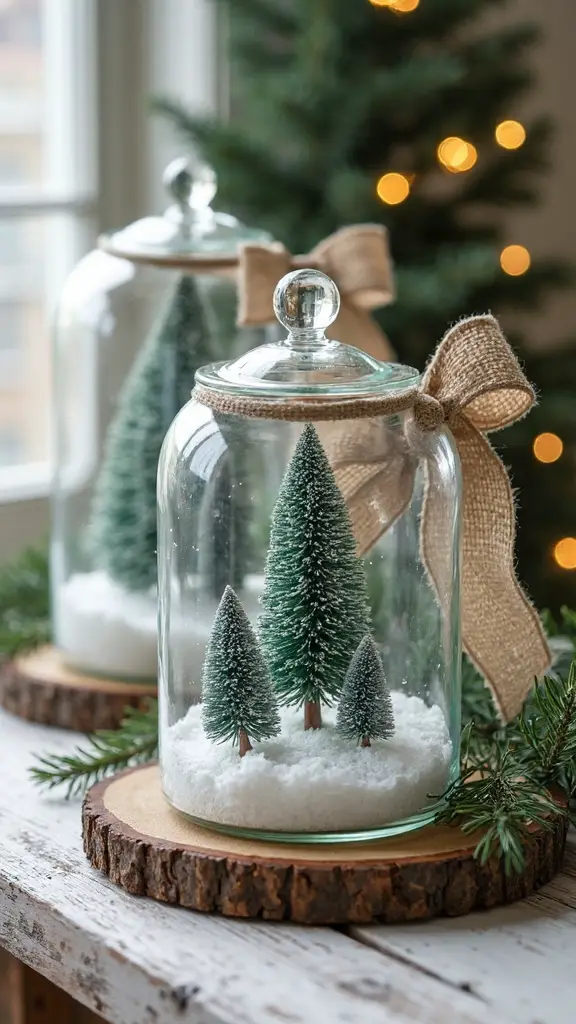 winter charm with mason jars