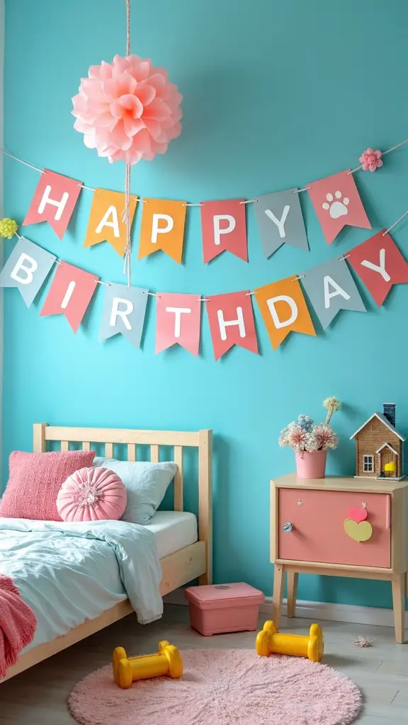 year round personalized birthday banners