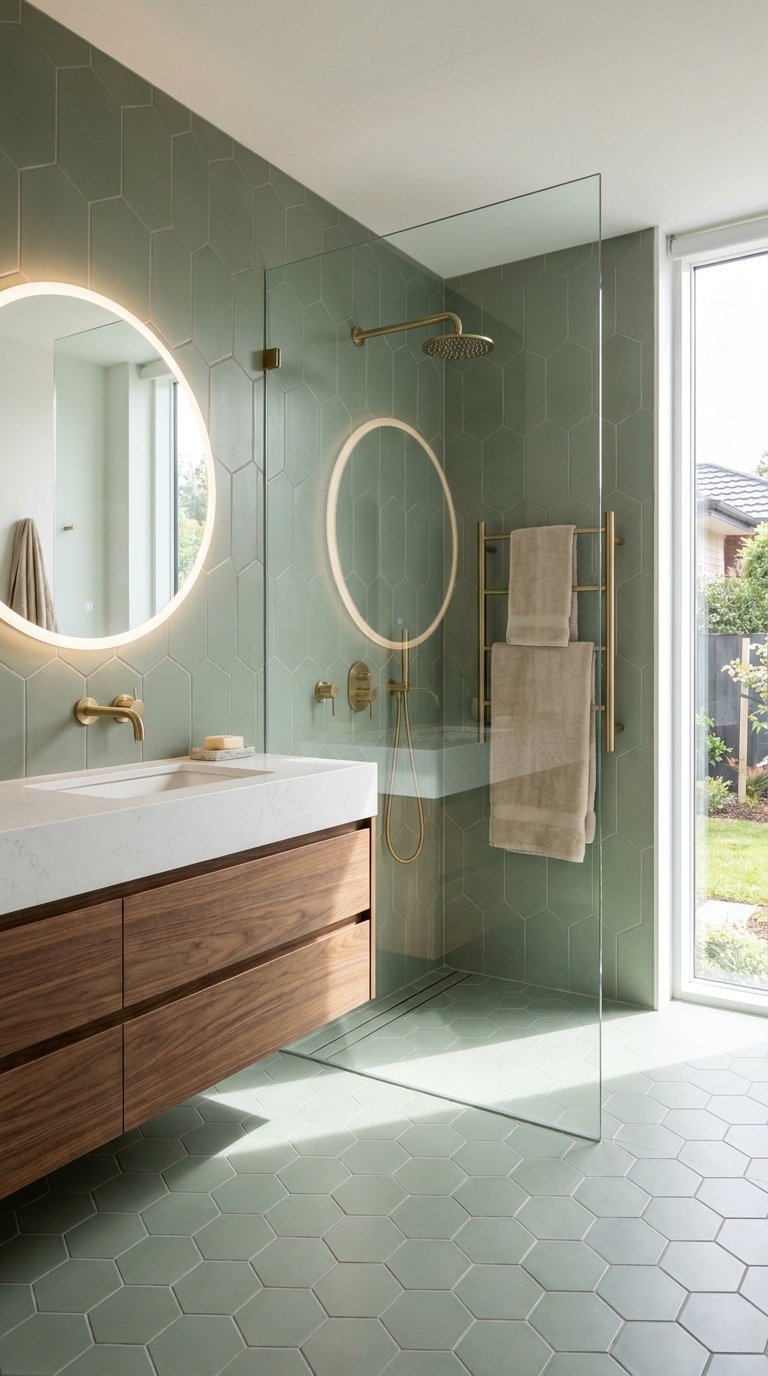 12 Calming Green Bathroom Ideas Inspired by Nature