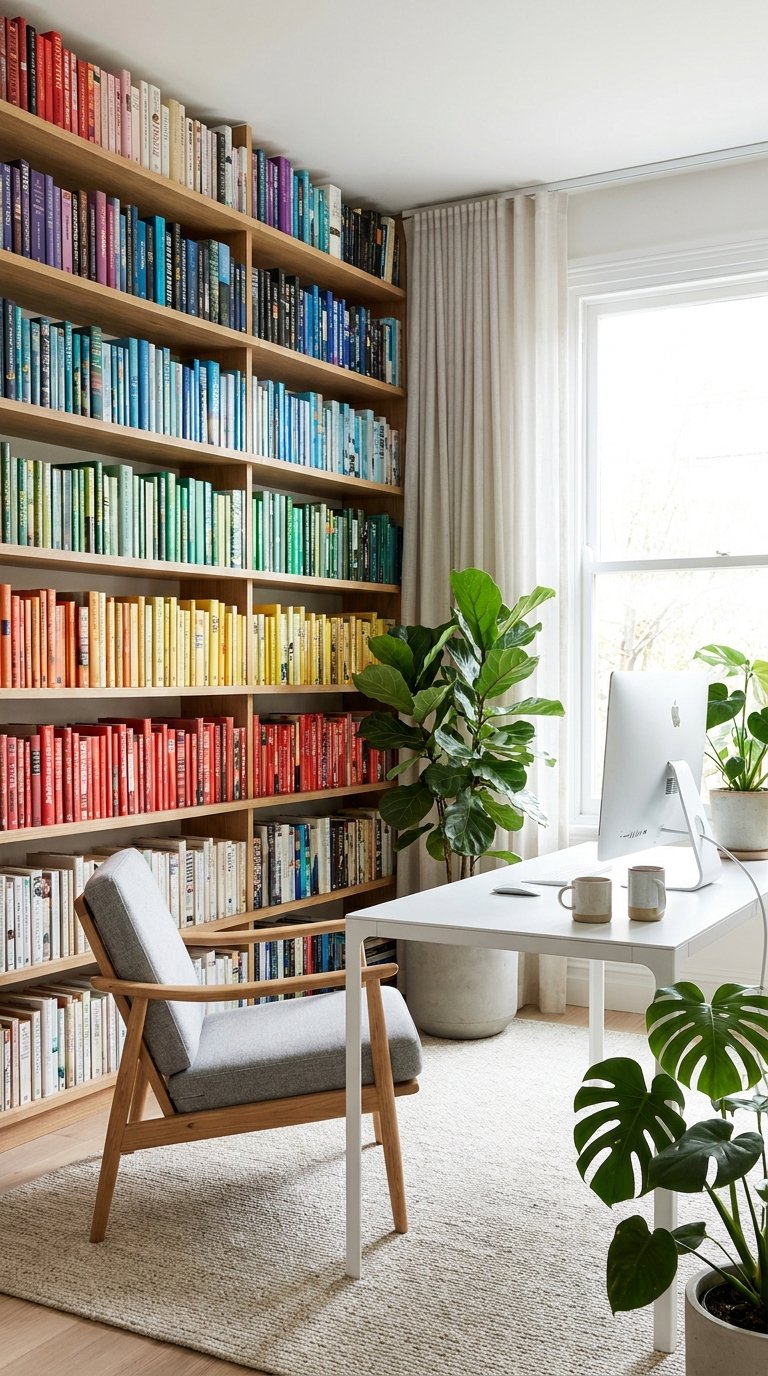 10 Modern Home Office Book Shelf Ideas for Book Lovers