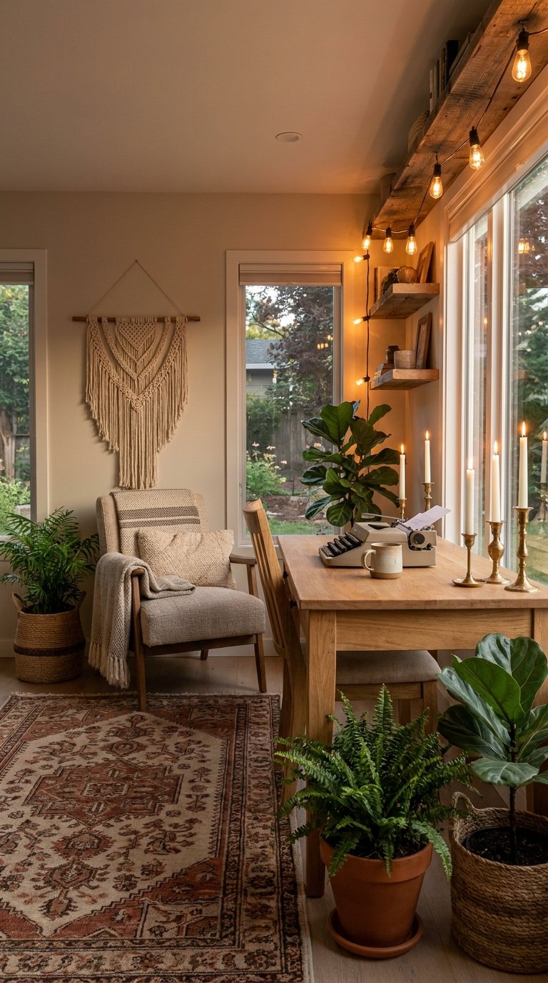 10 Bohemian Home Office Ideas That Feel Relaxed Yet Stylish
