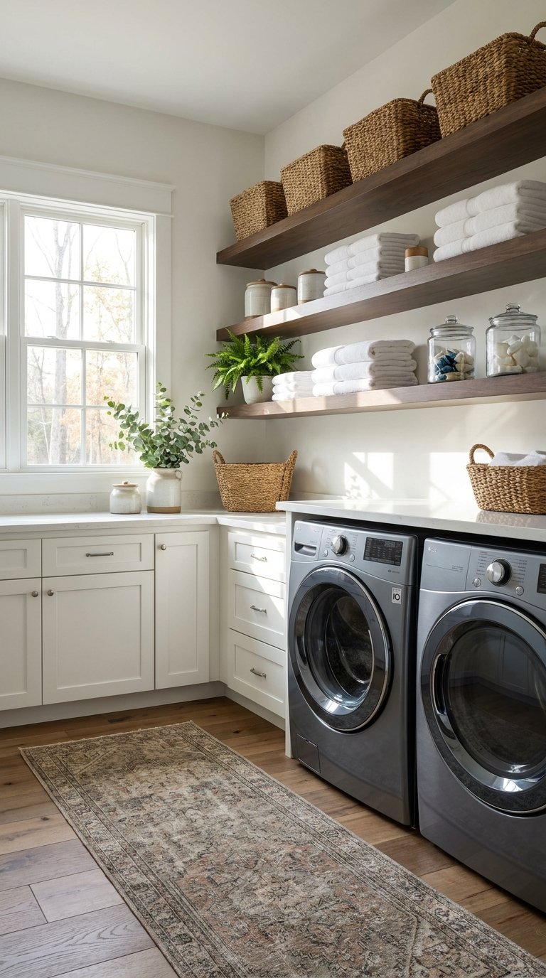 10 Laundry Room Shelving Ideas to Boost Storage Space