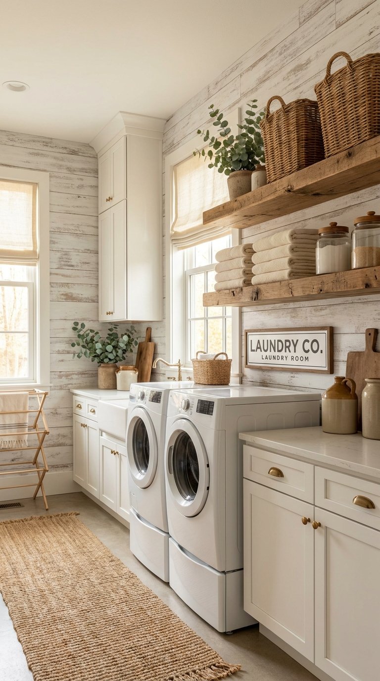 11 Laundry Room Wall Ideas That Add Texture and Interest