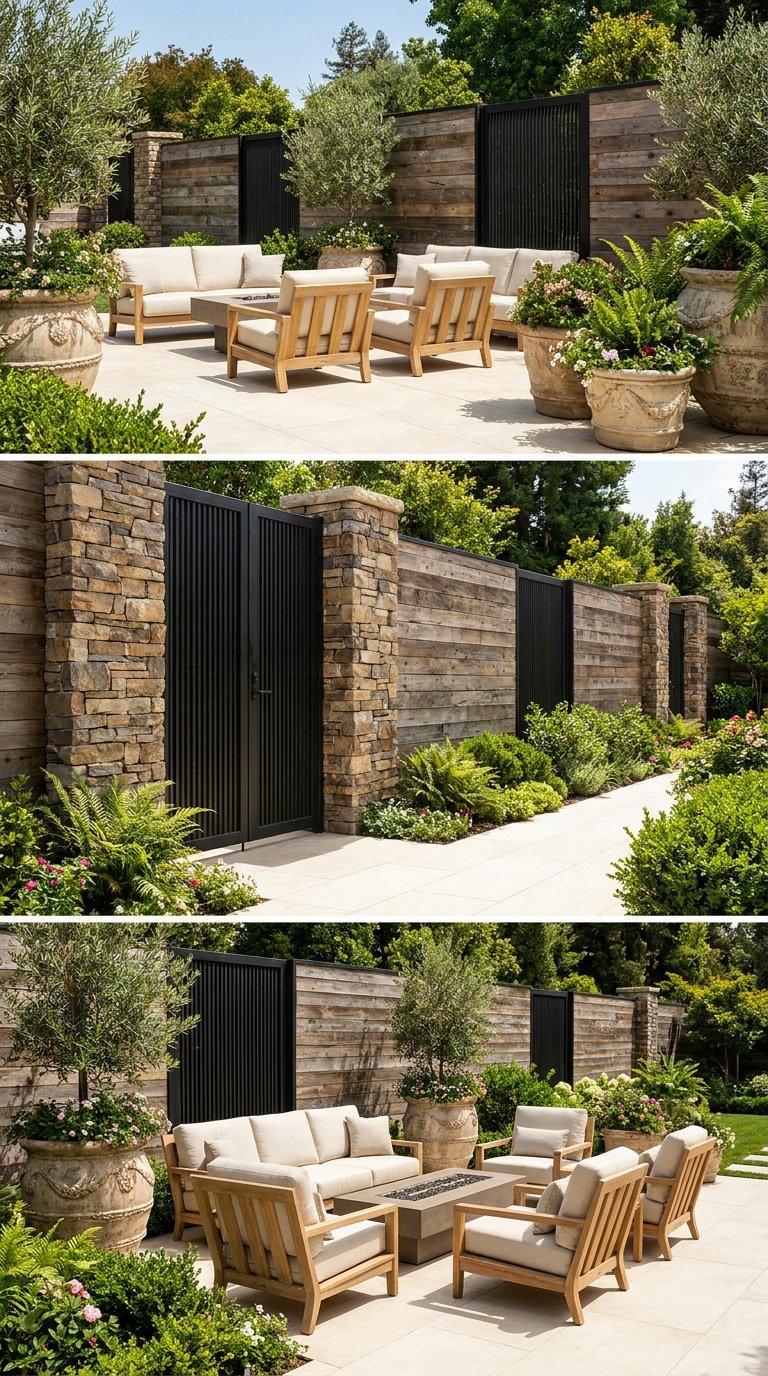 12 Stylish Patio Fence Ideas for Stylish Boundaries