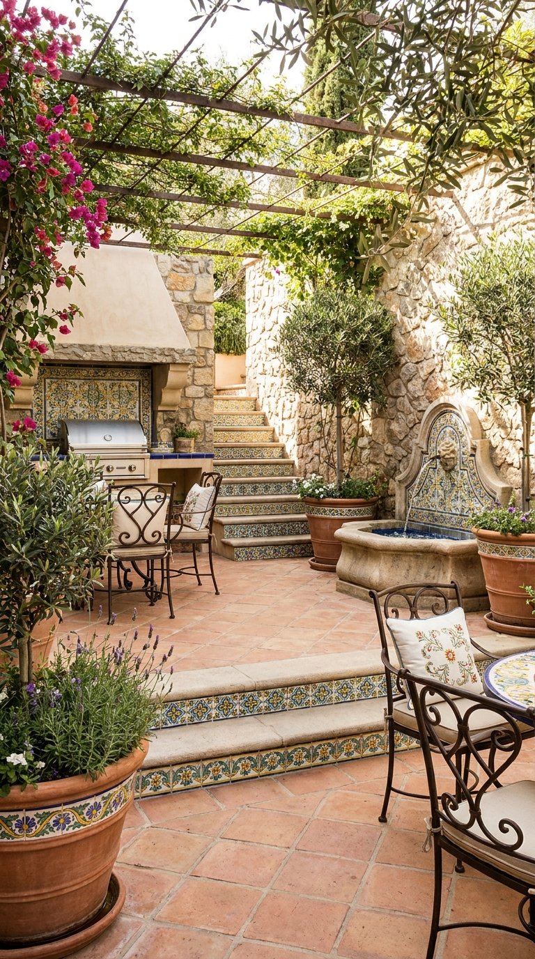 10 Earthy Mediterranean Patio Ideas for Warm, Earthy Vibes
