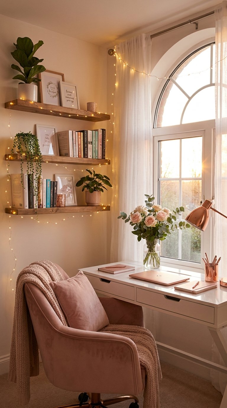 10 Girly Home Office Ideas With Pretty and Playful Touches