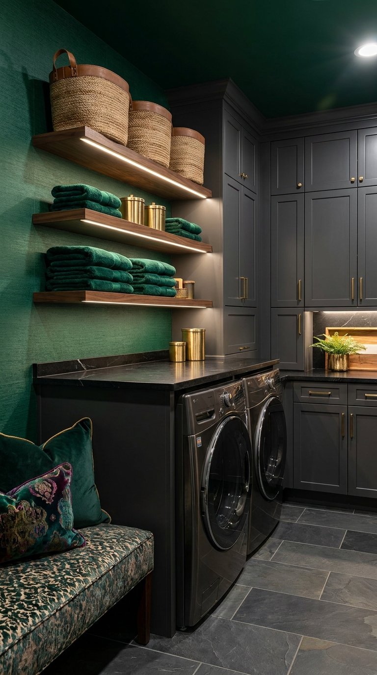 10 Dark Laundry Room Ideas for a Moody Modern Look