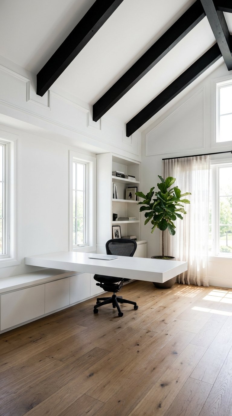 10 Black and White Home Office Ideas That Nail Modern Minimalism