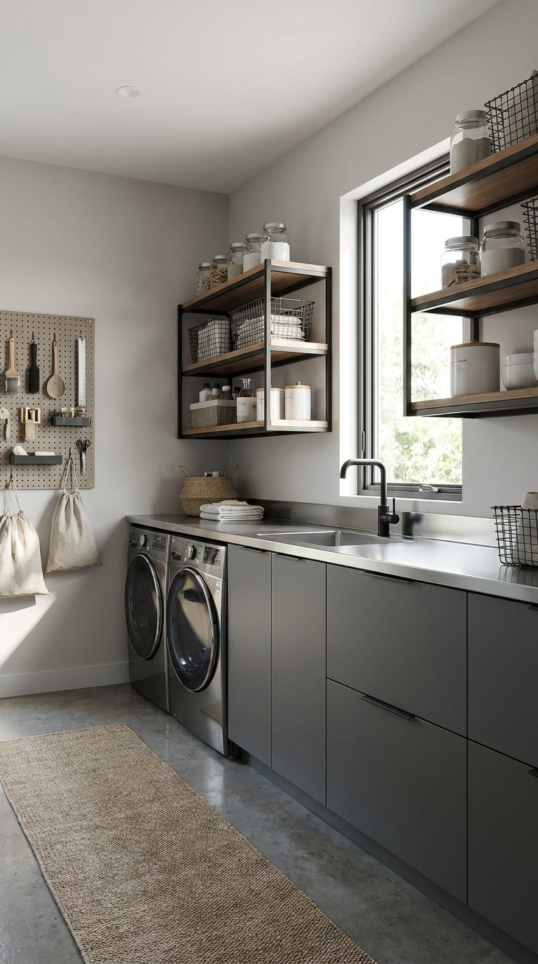 10 Laundry Room Countertop Ideas for Folding & Storage
