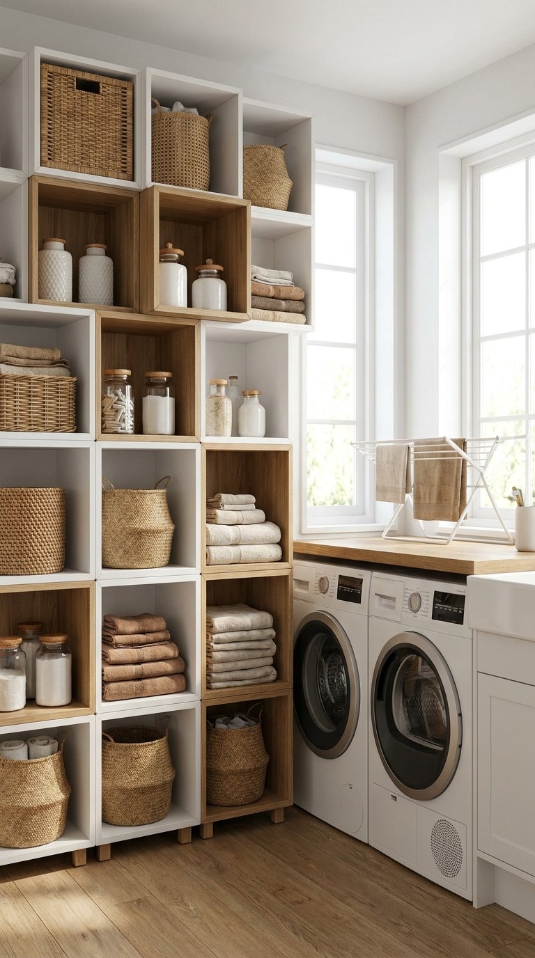10 Laundry Room Folding Station Ideas for Easy Sorting