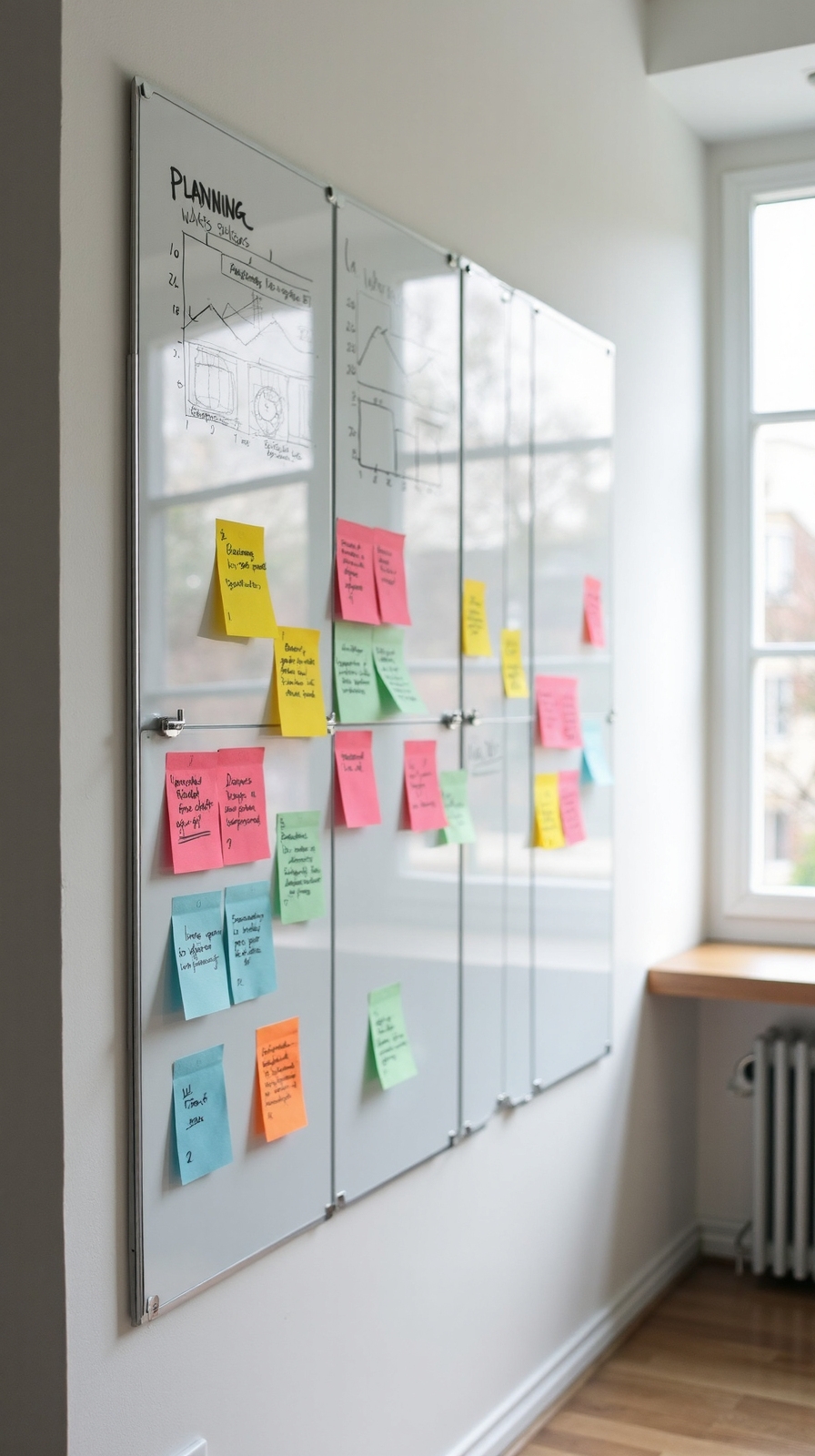adaptable magnetic whiteboard workspace solution