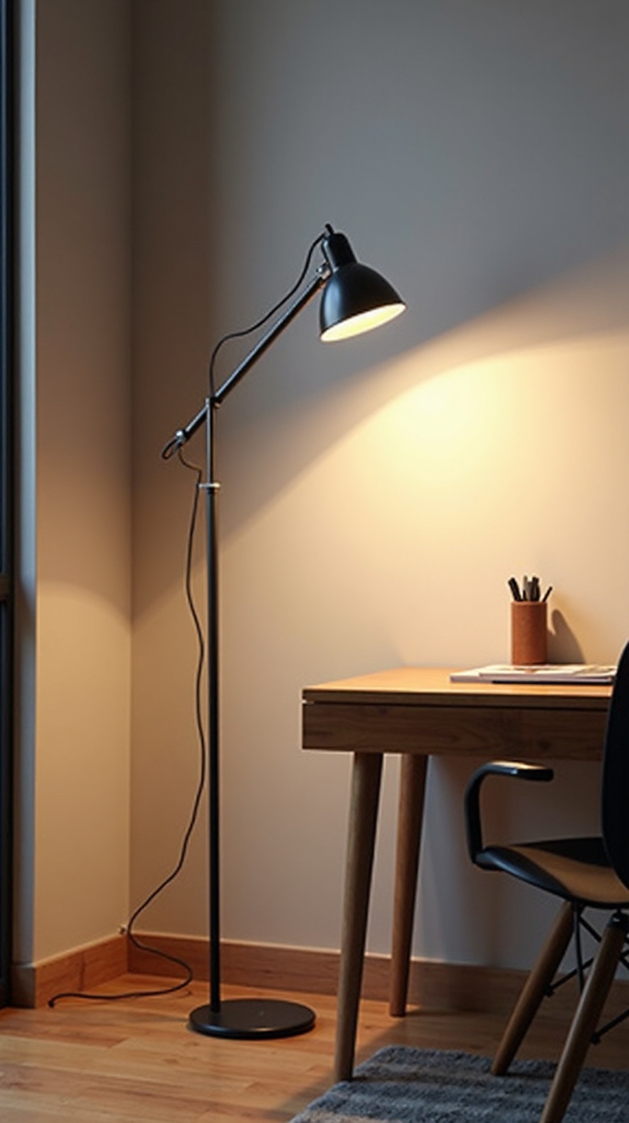 adjustable reading arms floor lamps