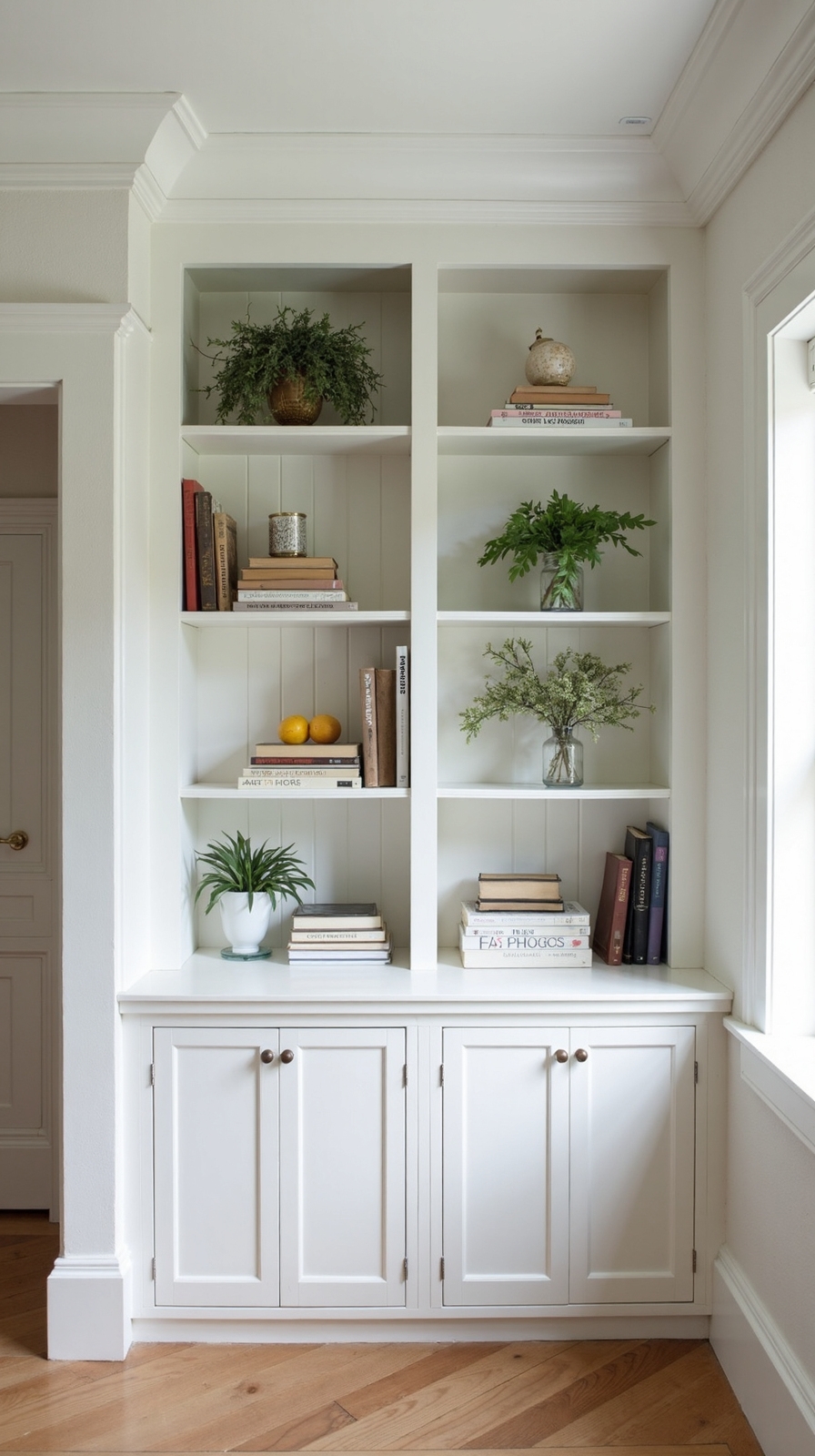 affordable custom built in shelving solution