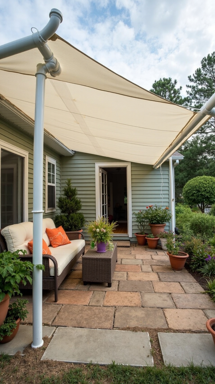 affordable diy outdoor shade structure