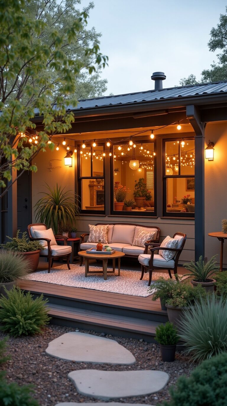 affordable outdoor mobile home patio