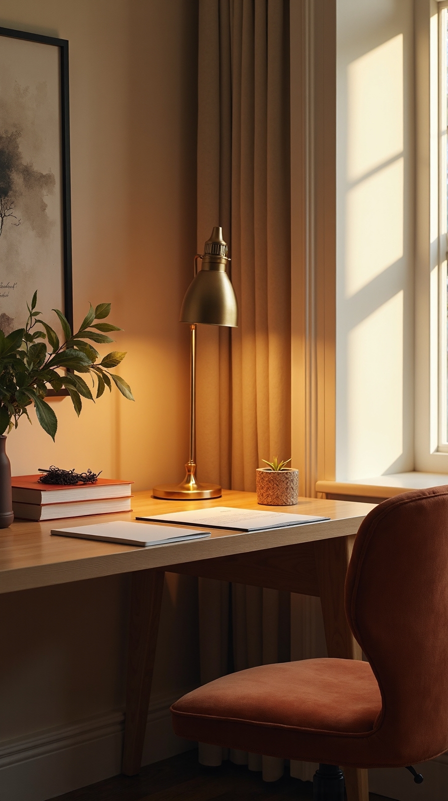 ambient lighting for productive workspace