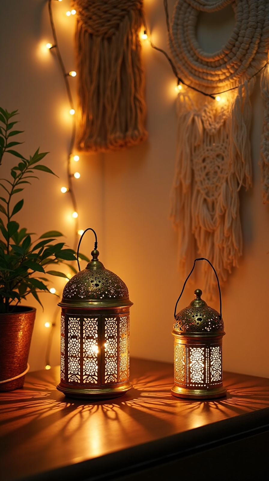 ambient lighting moroccan cozy bohemian