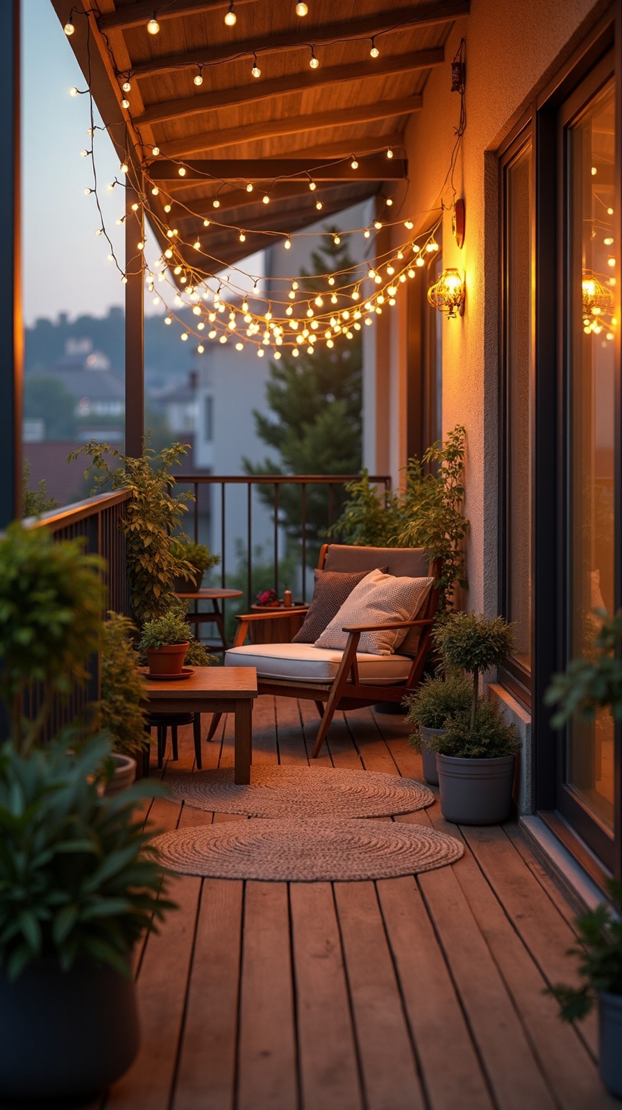 ambient magical transformative outdoor string lighting