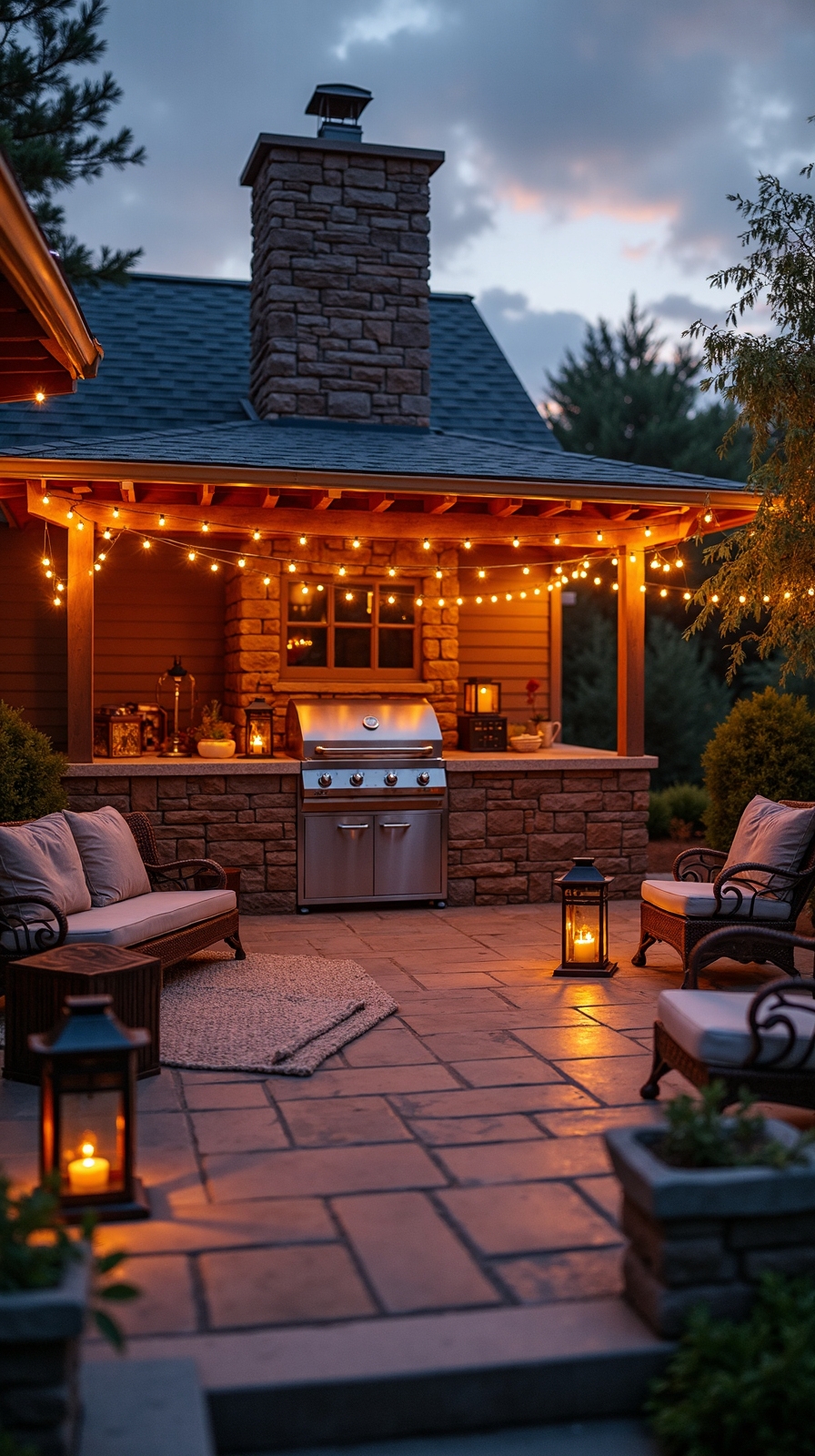 ambient strategic festive dimmable outdoor lighting