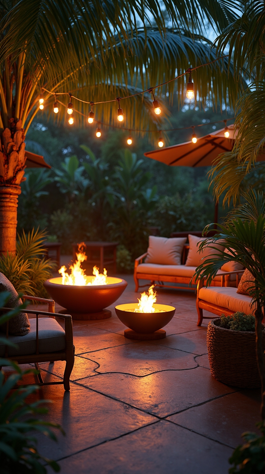 ambient tropical evening lighting solutions