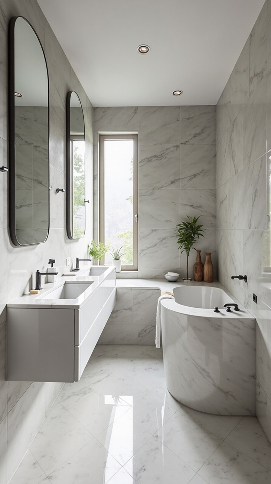 amplifying spatial brightness through vertical mirrors