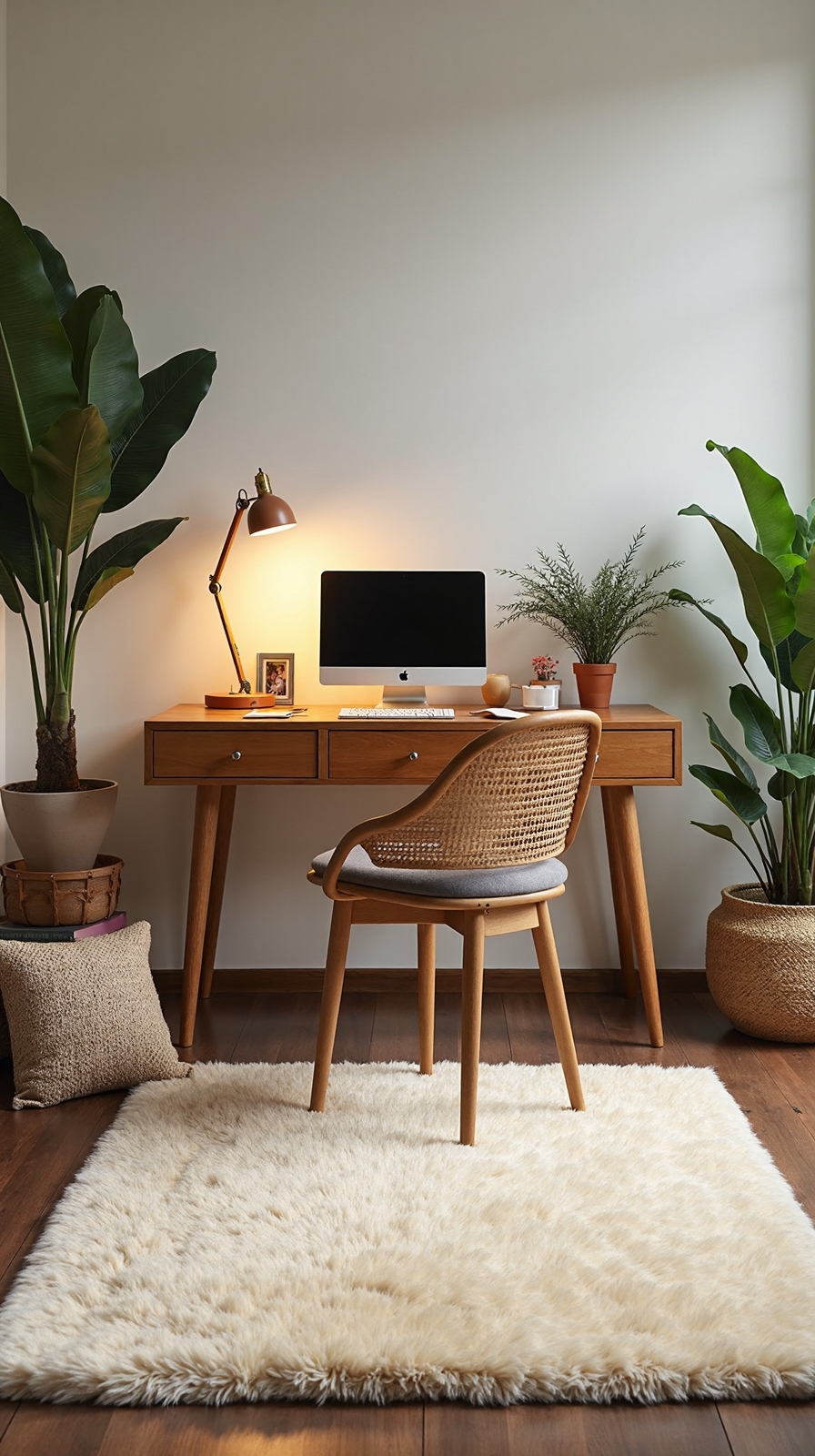 anchored defined personalized home office workspace