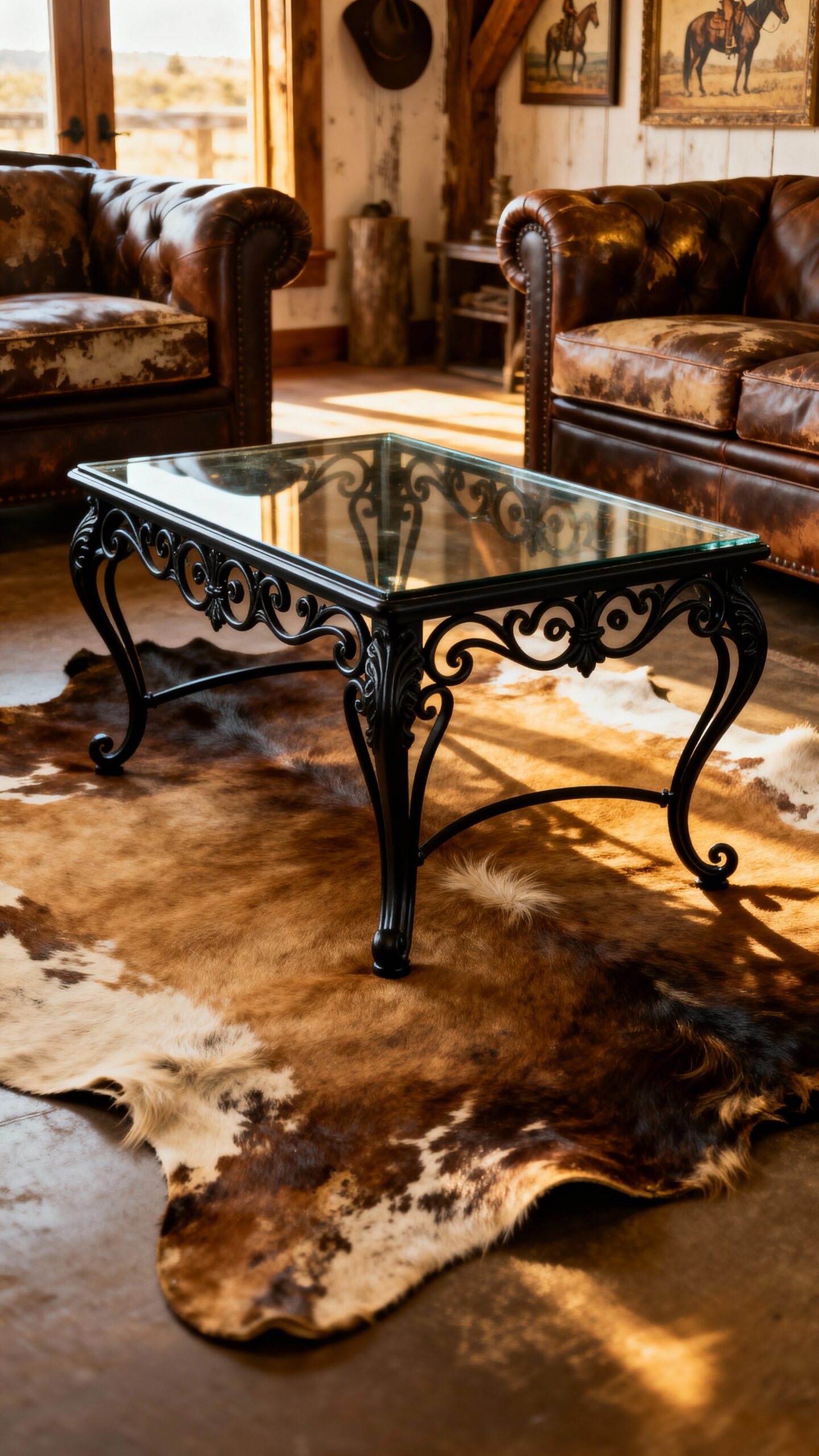 anchoring compact living room design