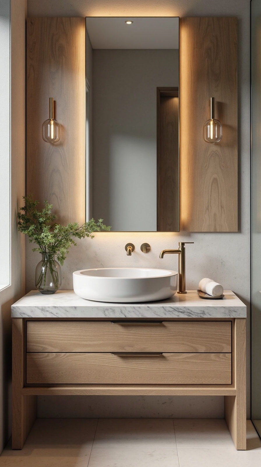 artful dramatic vanity centerpieces