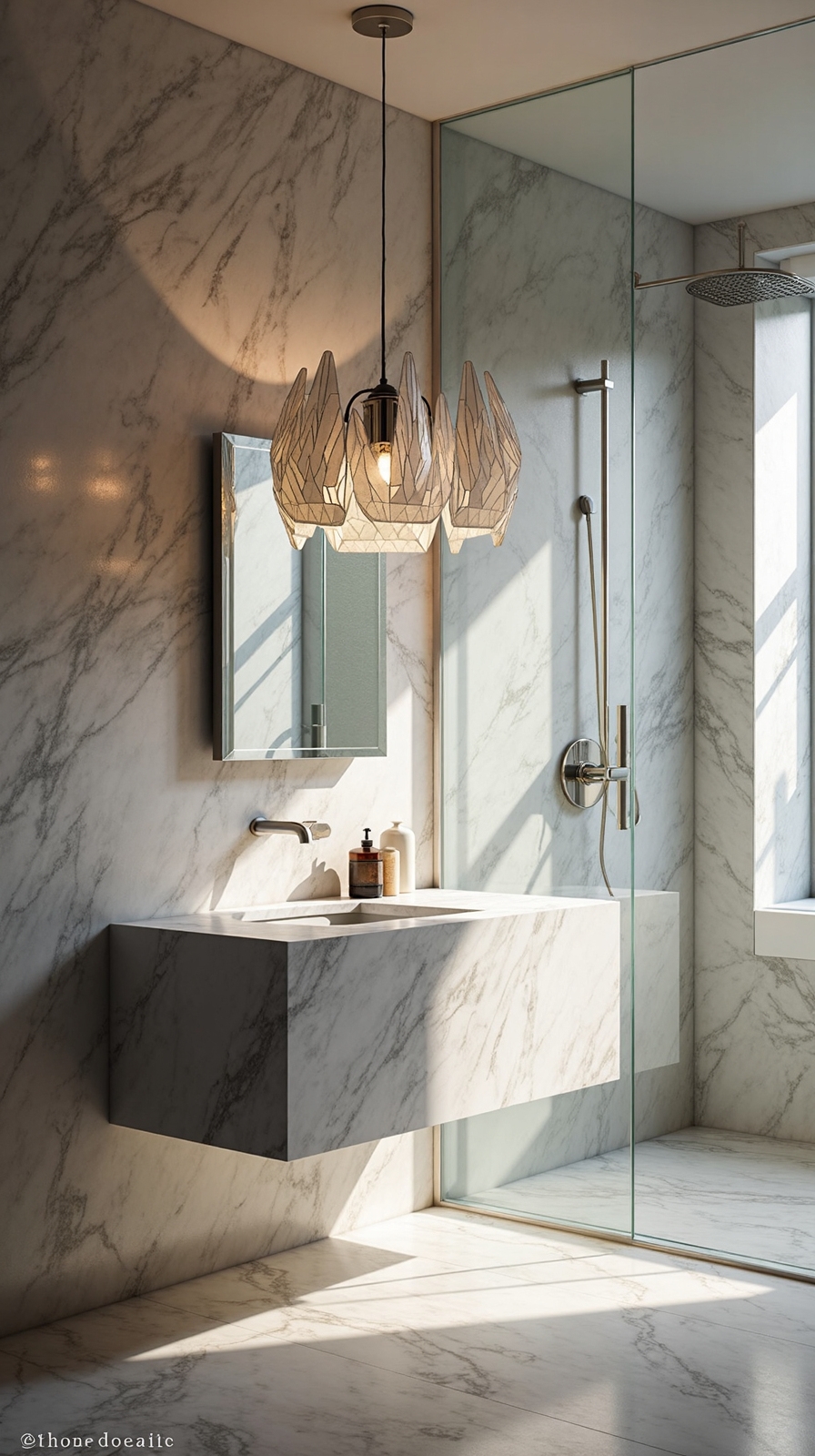 artistic lighting transforms ordinary bathrooms