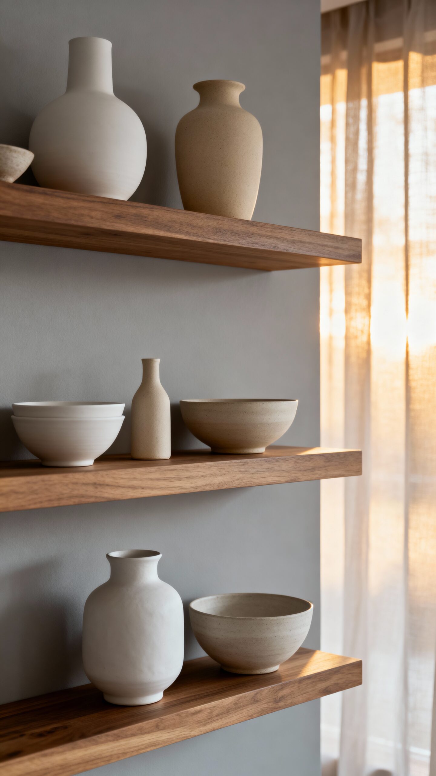 asymmetrical ceramic decor arrangements