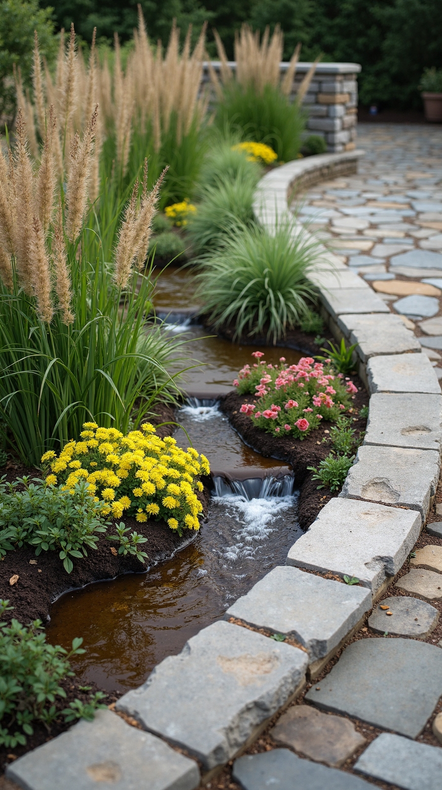 attractive water efficient outdoor landscaping features