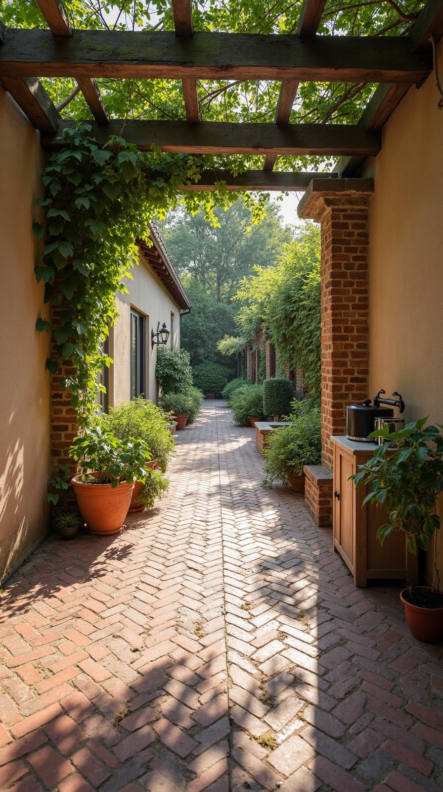 authentic rustic aged brick finish