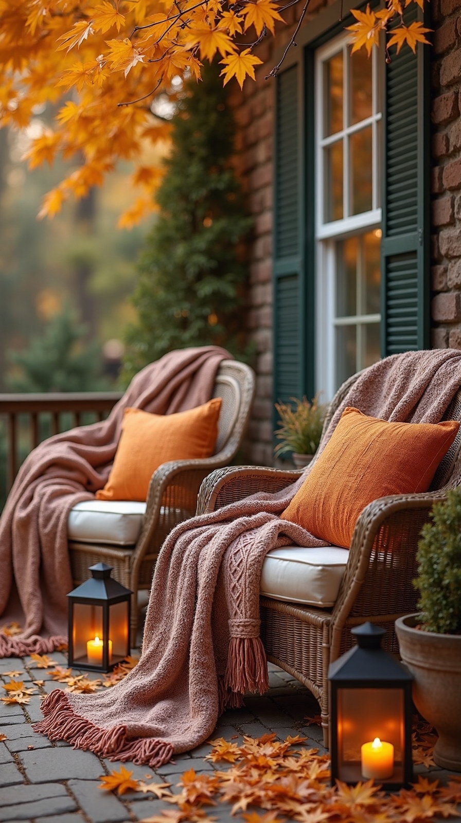 autumn patio cozy outdoor retreat