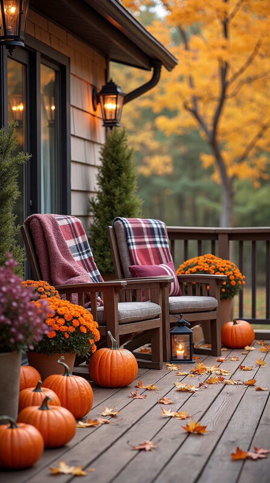 autumn patio decor ideas