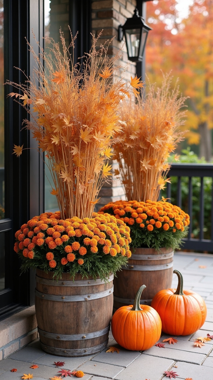 autumnal foliage outdoor decor inspiration