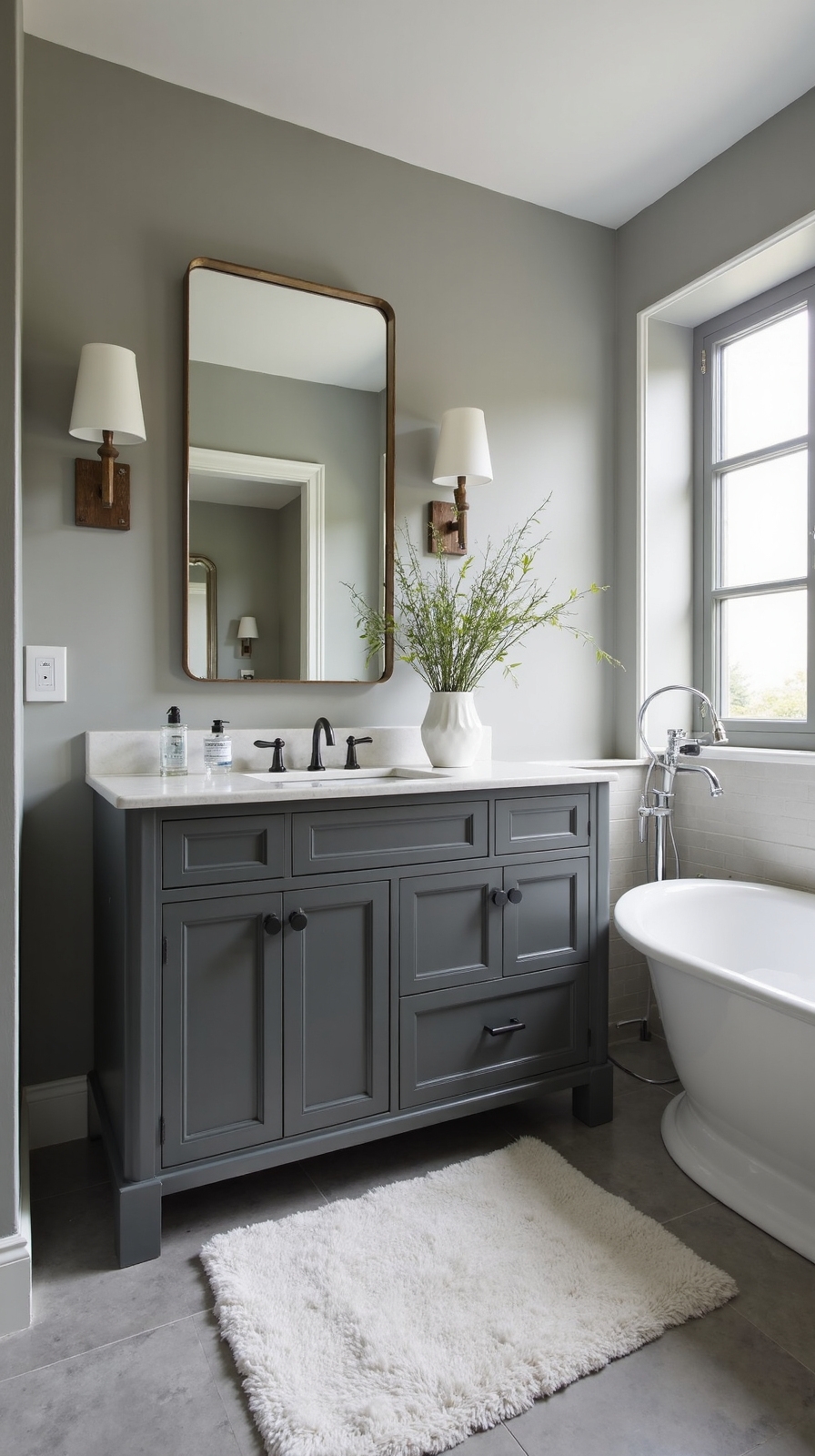 balanced cool and warm grays