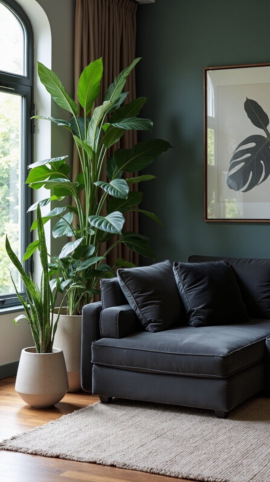 balanced organic natural indoor greenery